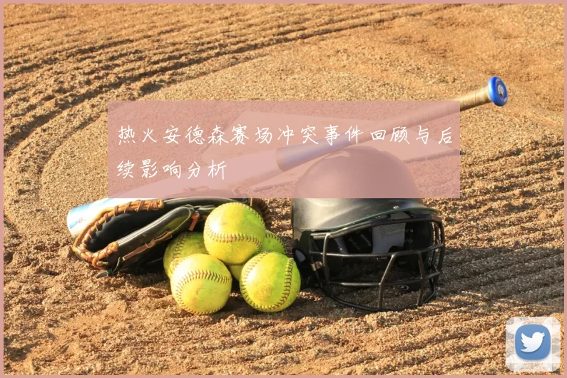 热火安德森赛场冲突事件回顾与后续影响分析