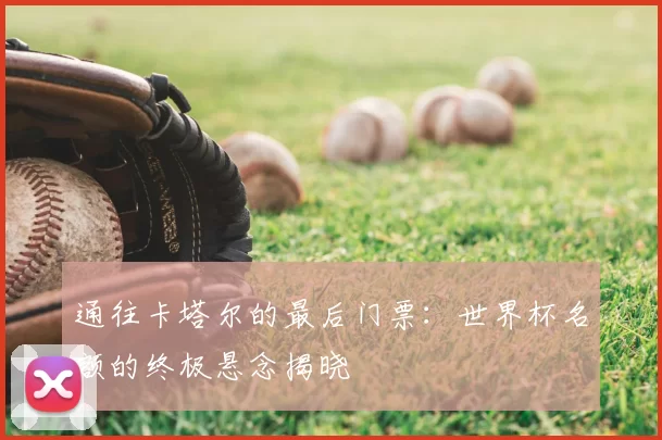 通往卡塔尔的最后门票：世界杯名额的终极悬念揭晓